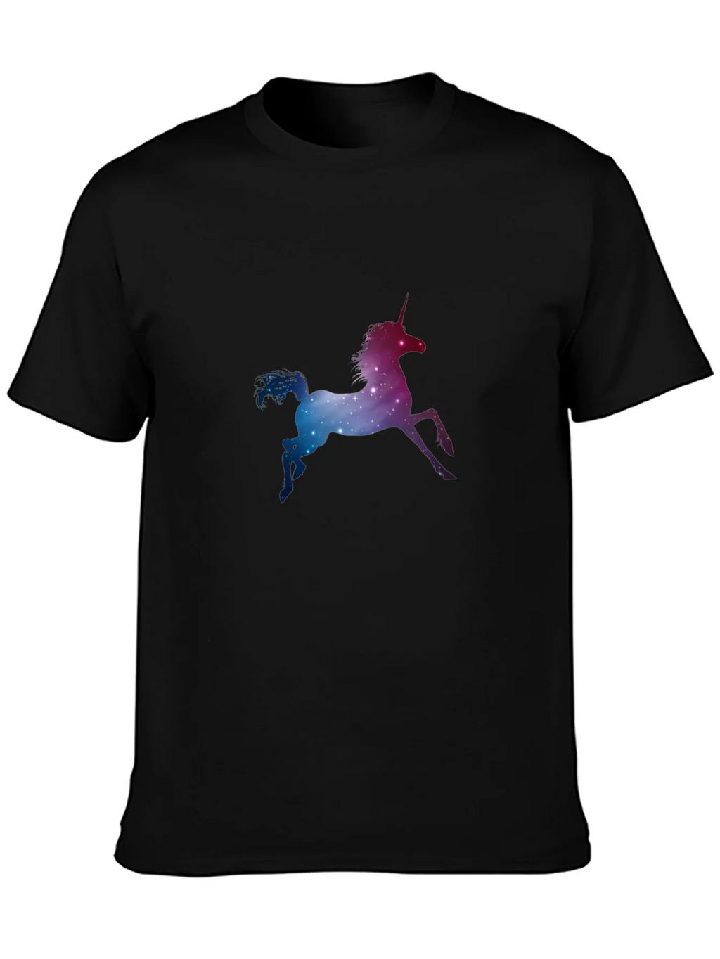 Unicorn Galaxy Black T-Shirt