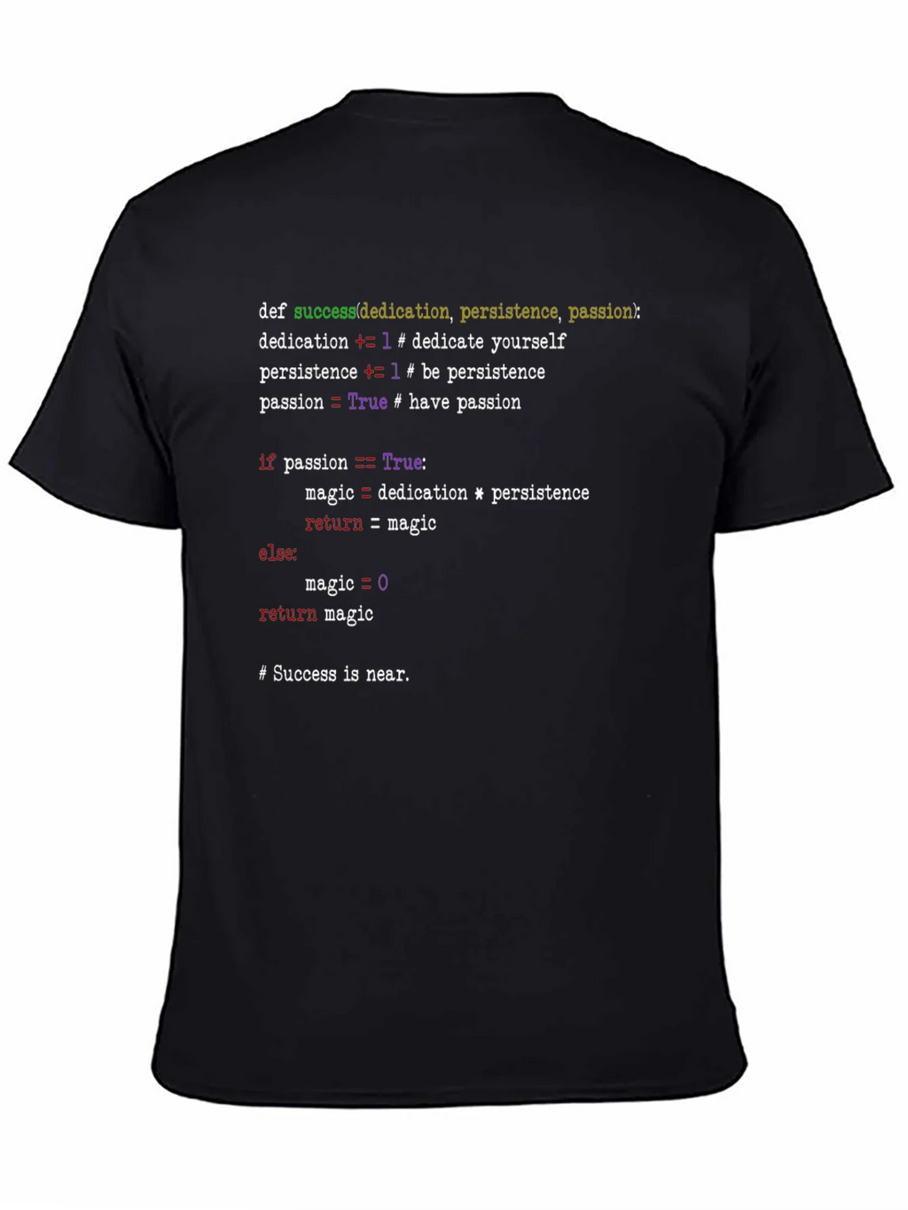 Python Code T-Shirt - Success Formula Tee