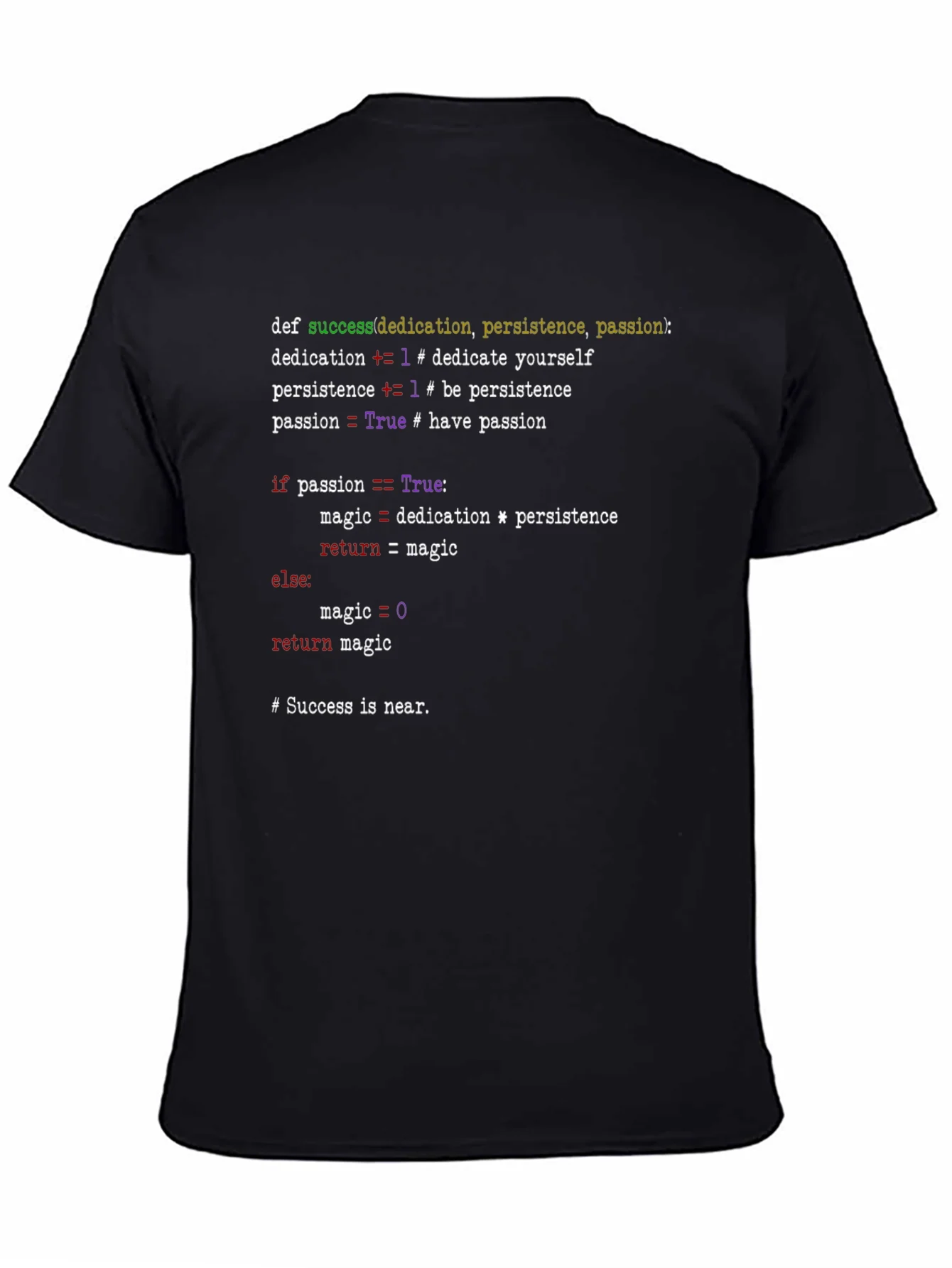 Python Code T-Shirt - Success Formula Tee