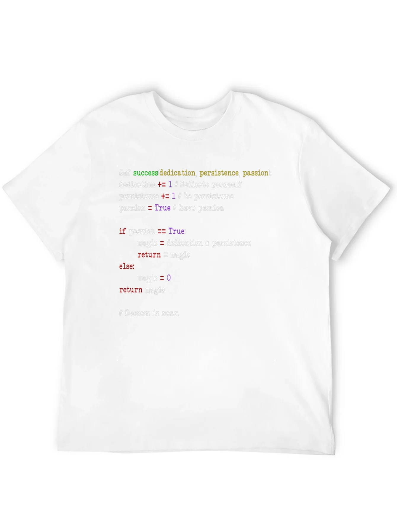 Python Code T-Shirt - Success Formula Tee