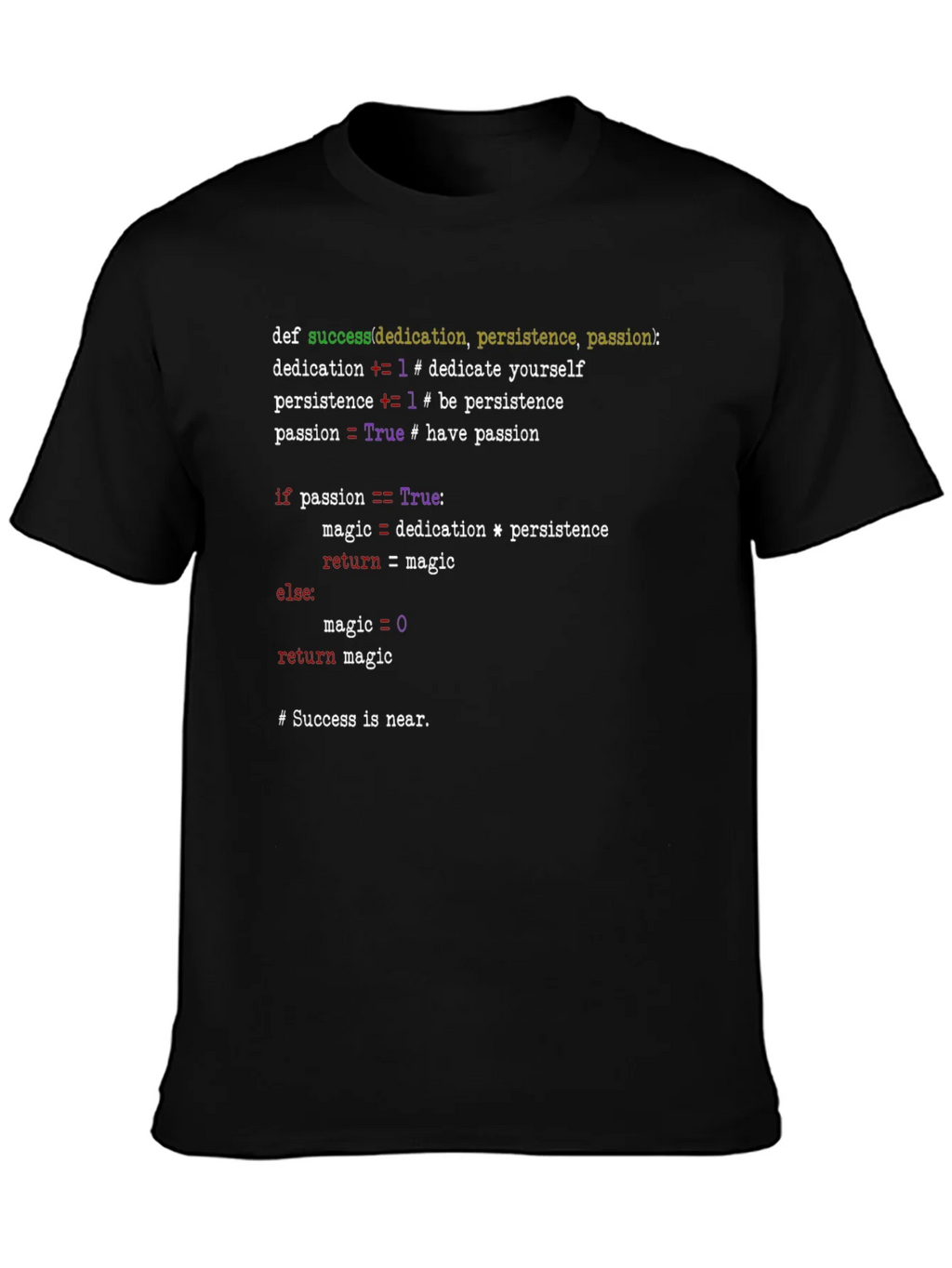 Python Code T-Shirt - Success Formula Tee