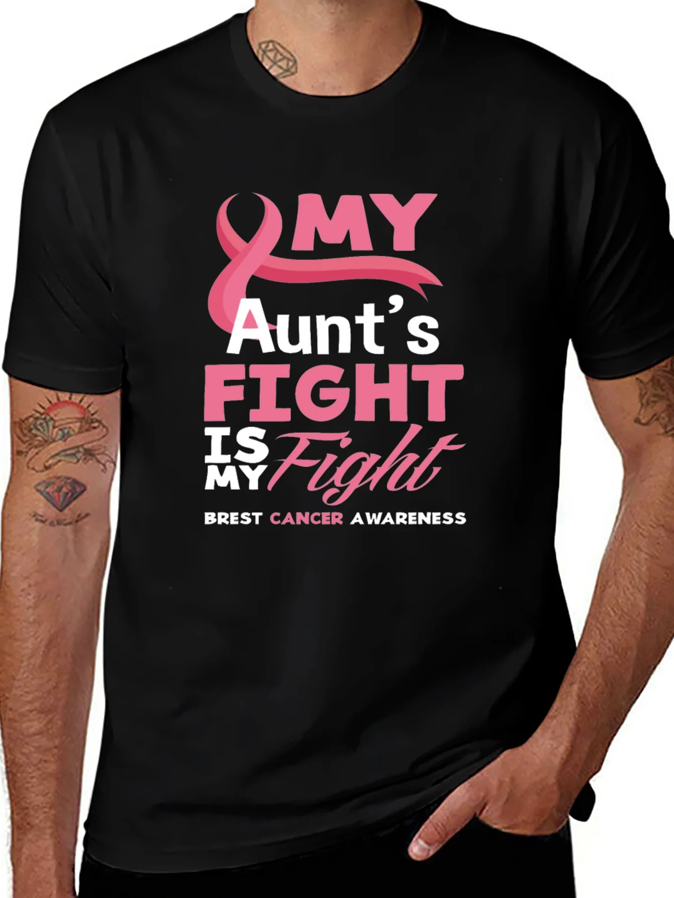 My Aunts Fight Breast Cancer Awareness T-Shirt