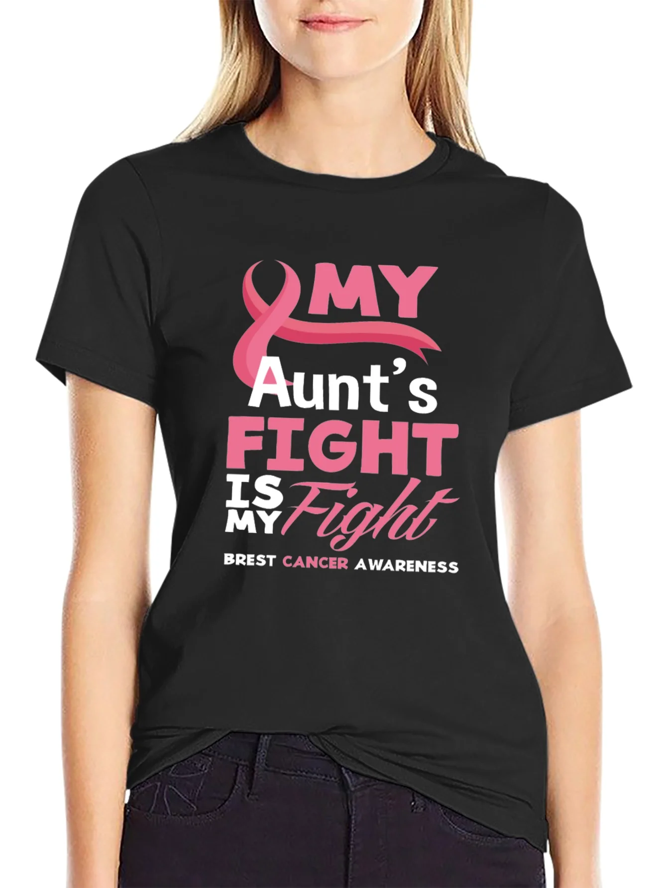 My Aunts Fight Breast Cancer Awareness T-Shirt