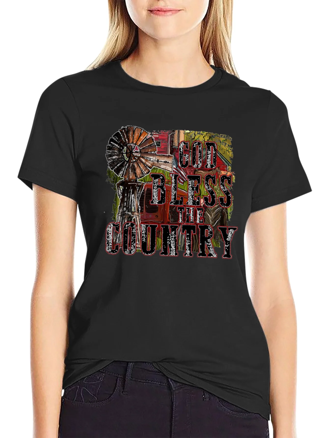 God Bless the Country Graphic T-Shirt