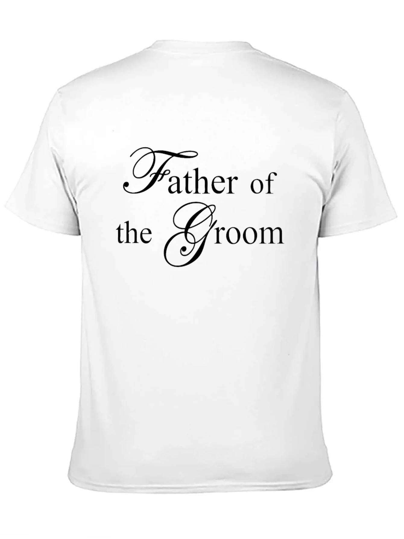 Father of the Groom Black T-Shirt