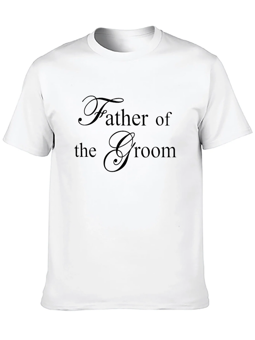 Father of the Groom Black T-Shirt