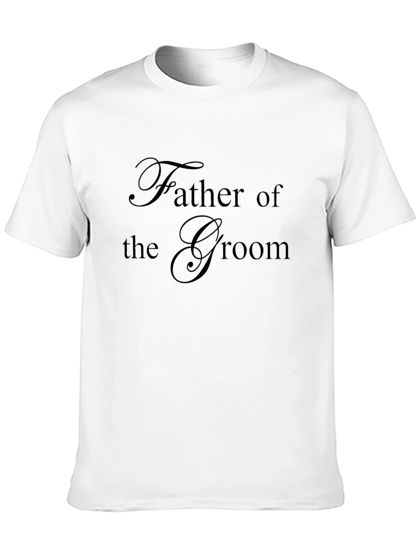 Father of the Groom Black T-Shirt