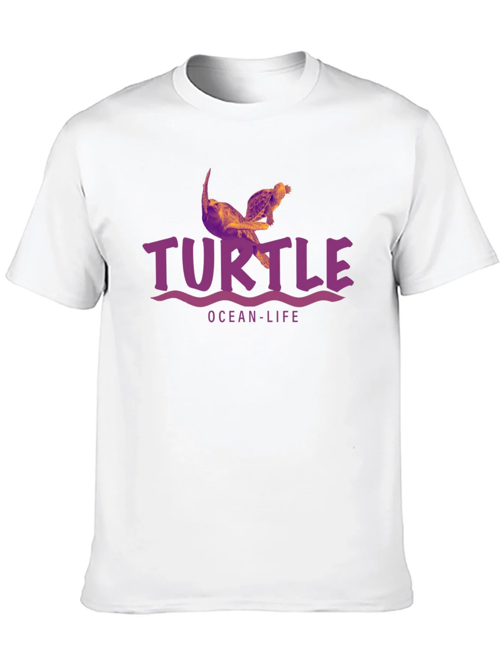 Ocean-Life Turtle Graphic Tee - Stylish and Comfortable