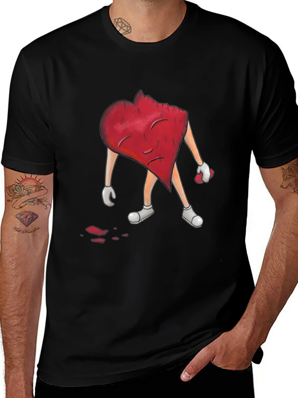 Heartbreak Tee - Broken Heart Graphic T-Shirt