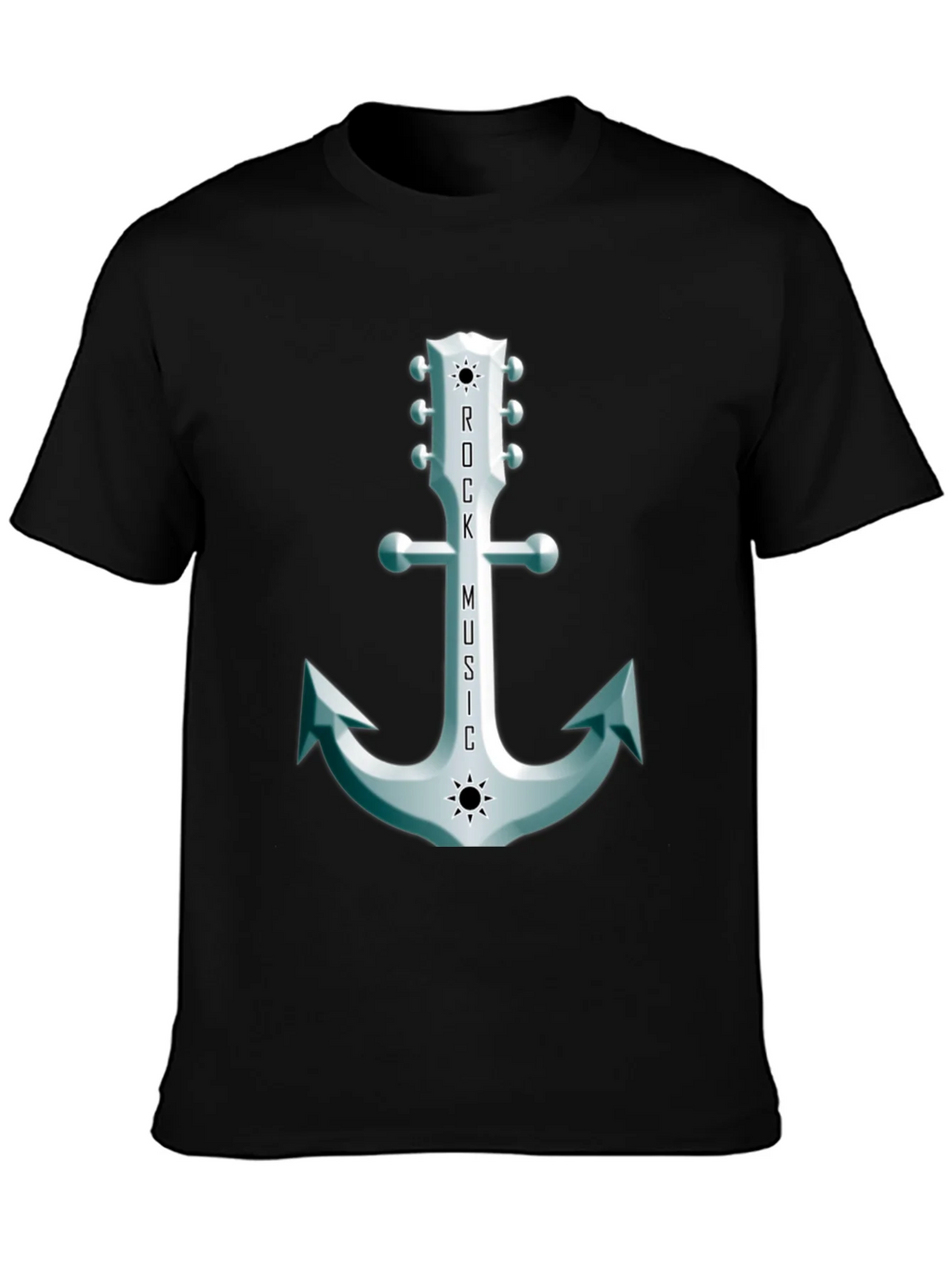 Rock Music Anchor Graphic Tee