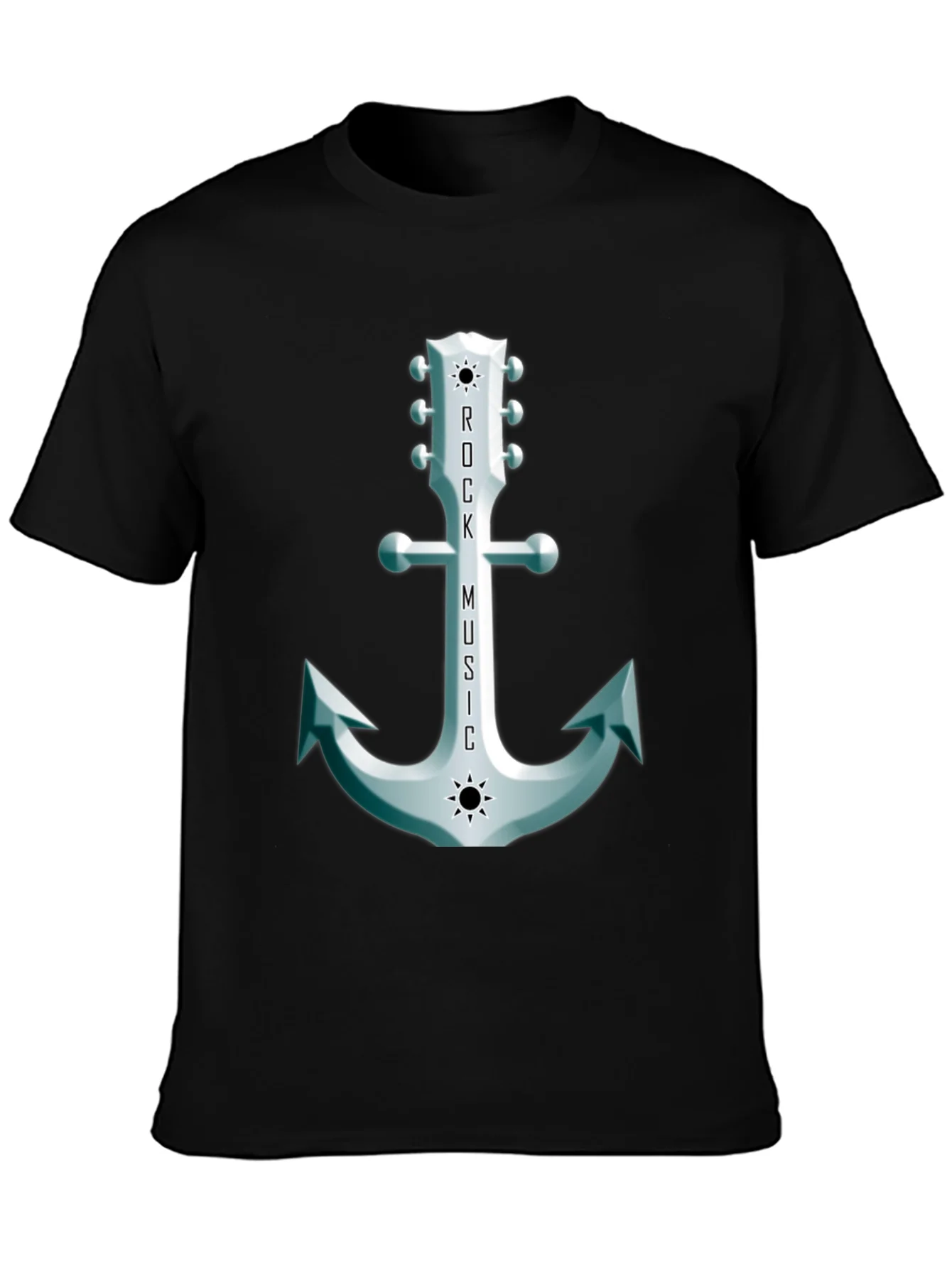 Rock Music Anchor Graphic Tee