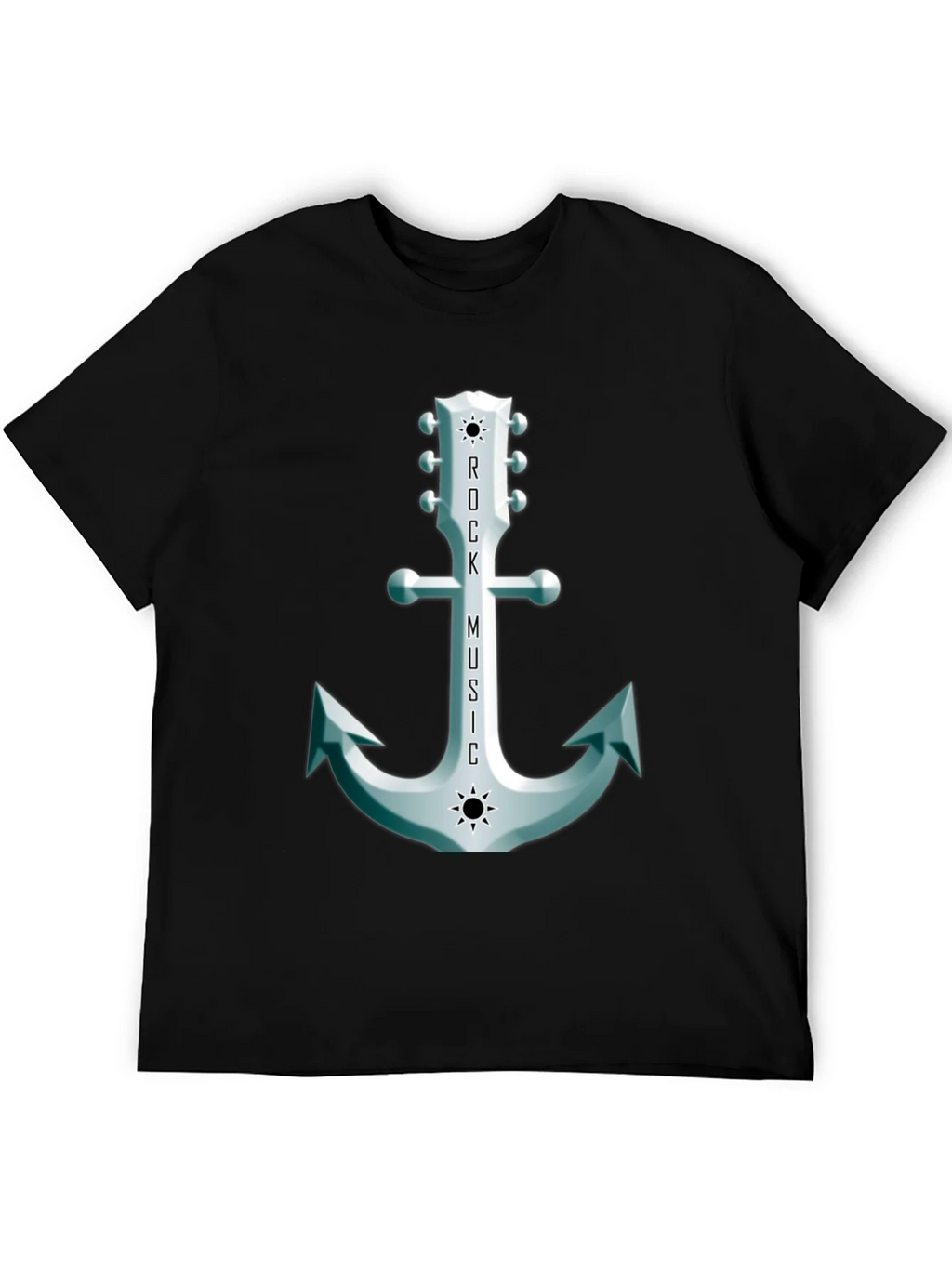 Rock Music Anchor Graphic Tee