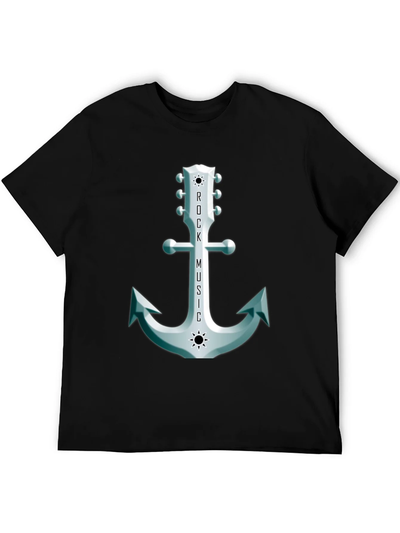 Rock Music Anchor Graphic Tee