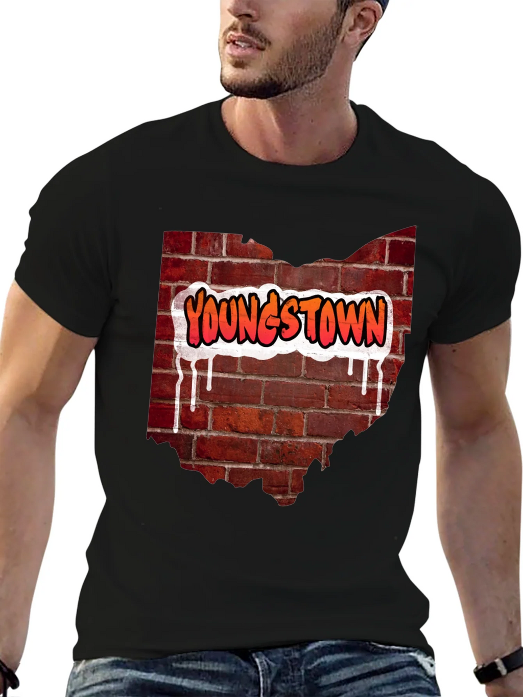 Youngstown Ohio Brick Wall T-Shirt