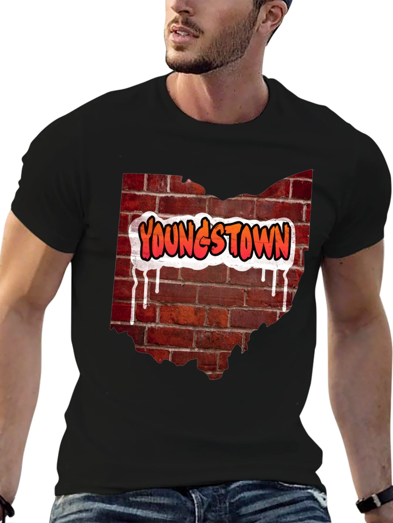 Youngstown Ohio Brick Wall T-Shirt