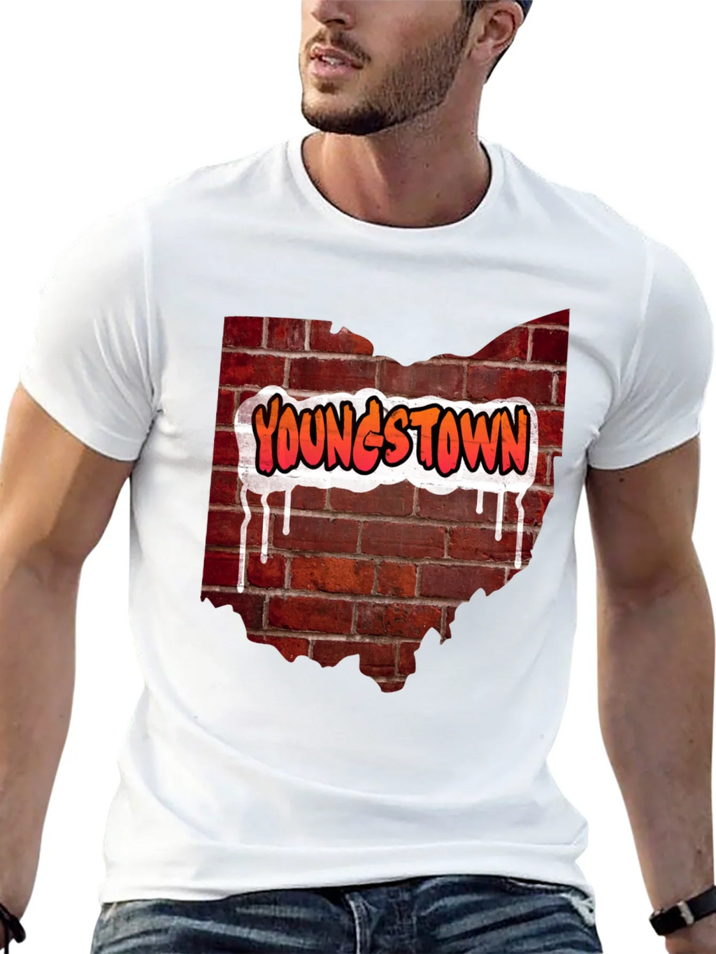 Youngstown Ohio Brick Wall T-Shirt
