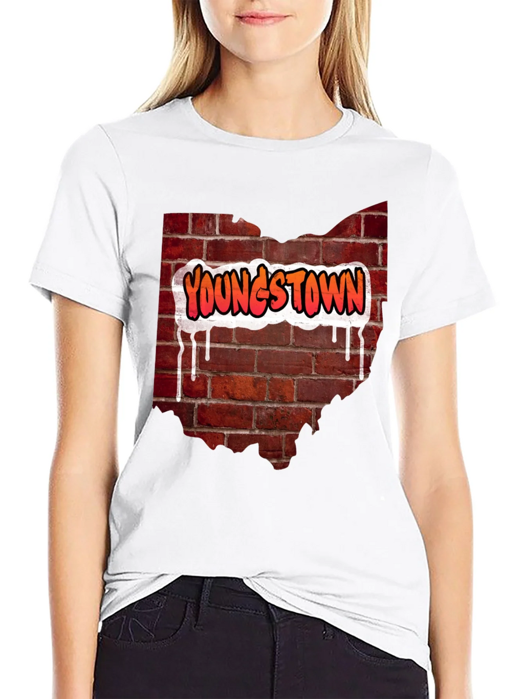 Youngstown Ohio Brick Wall T-Shirt