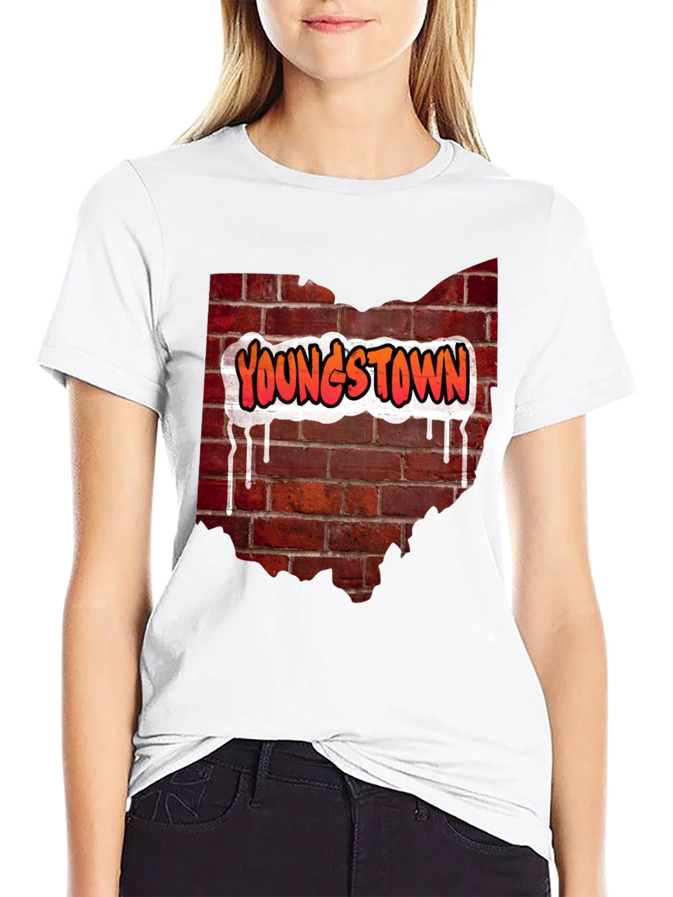 Youngstown Ohio Brick Wall T-Shirt