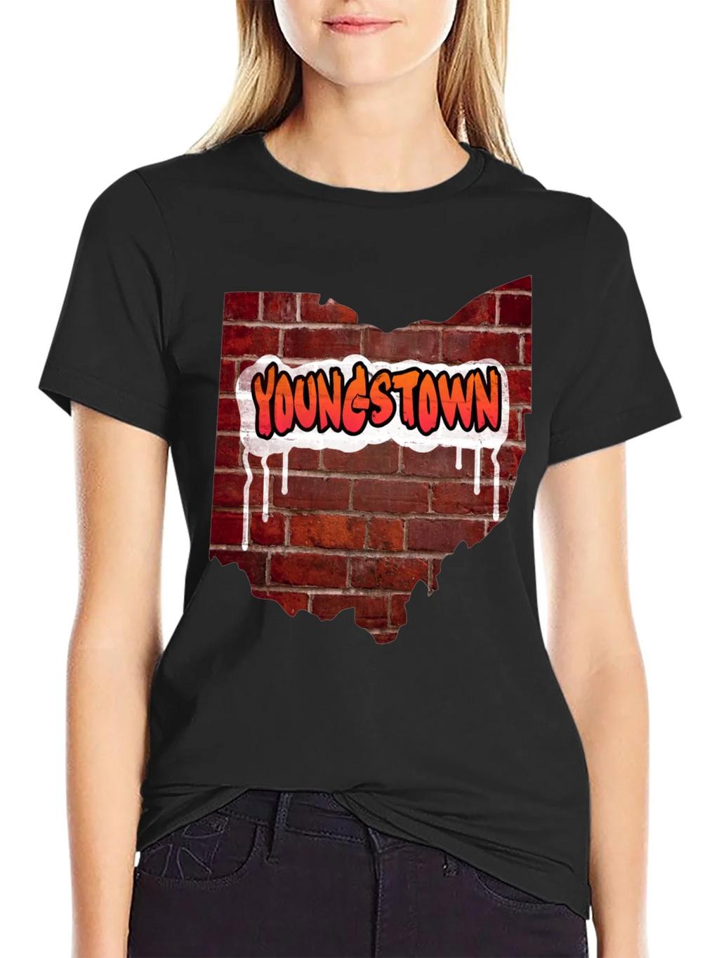 Youngstown Ohio Brick Wall T-Shirt