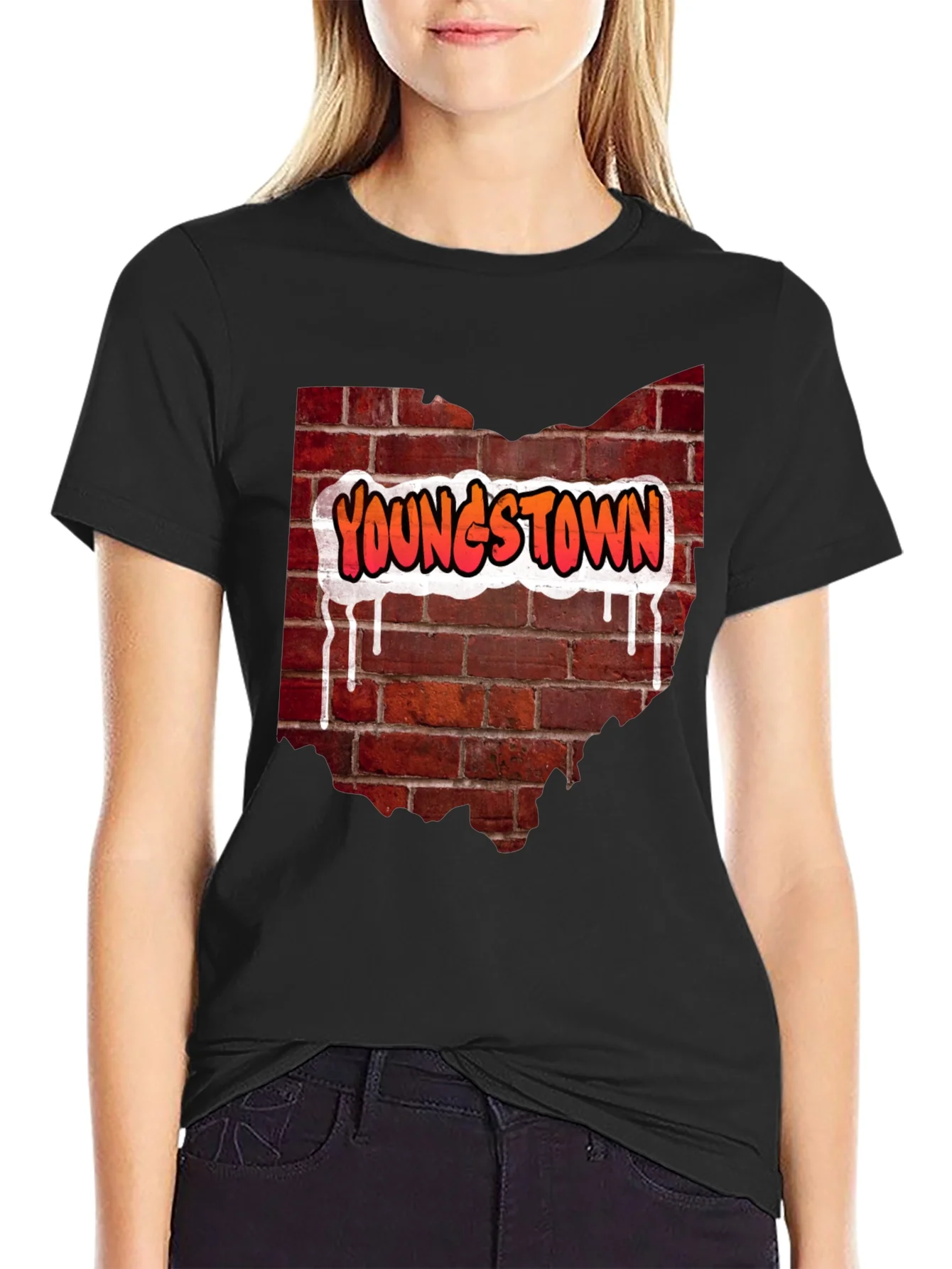 Youngstown Ohio Brick Wall T-Shirt