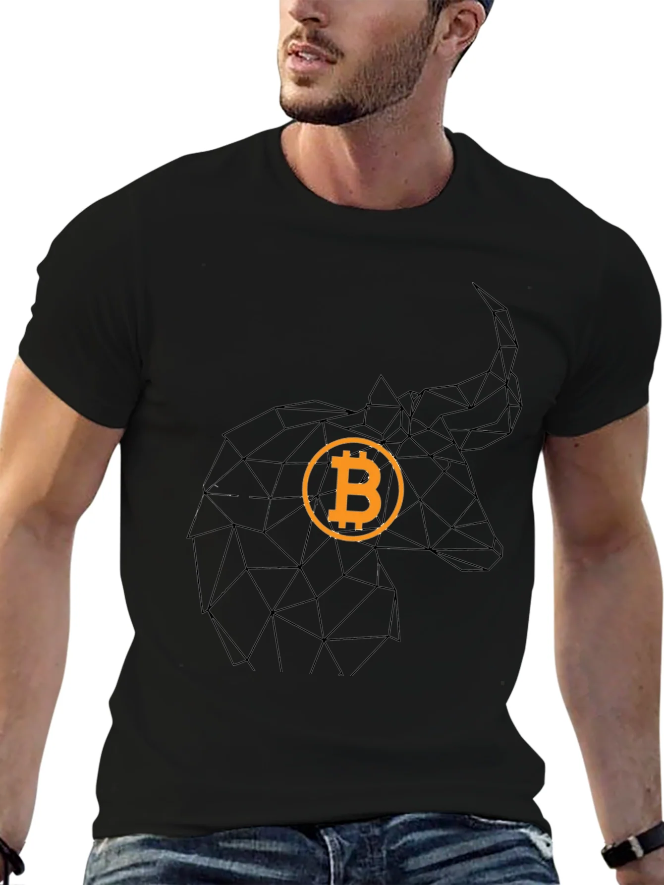 Bitcoin Bull Black T-Shirt