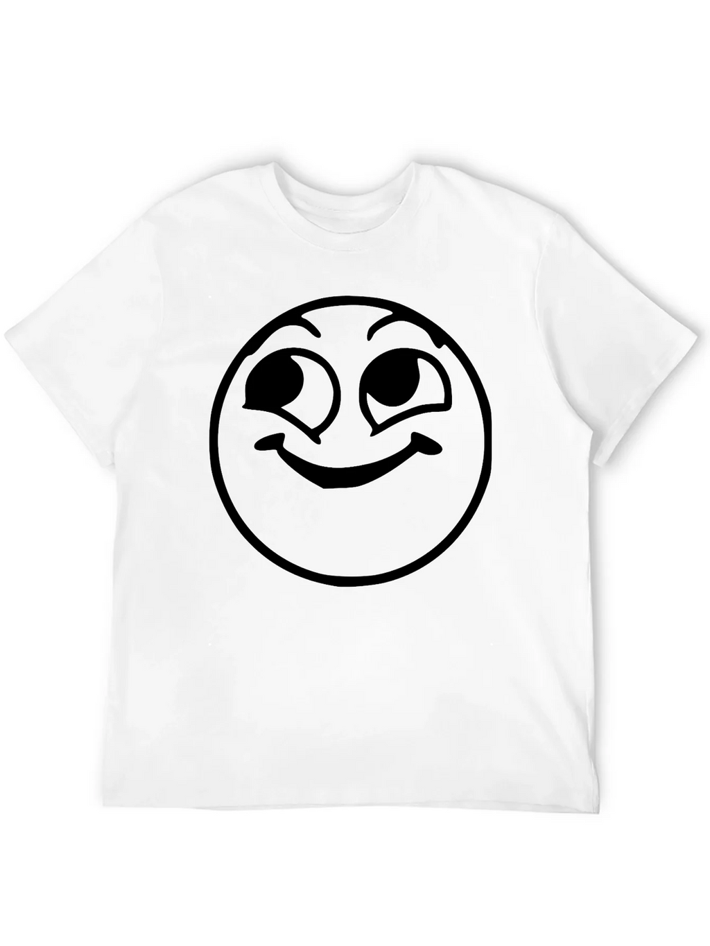 Smirking Emoji Black T-Shirt - Express Yourself!