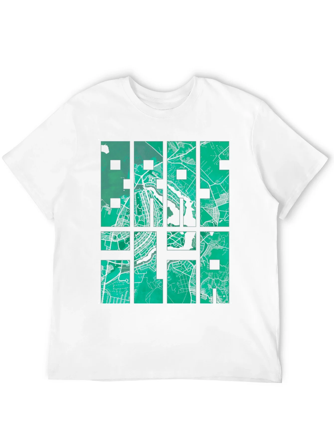 Brasilia Map T-Shirt - Stylish Cityscape Design