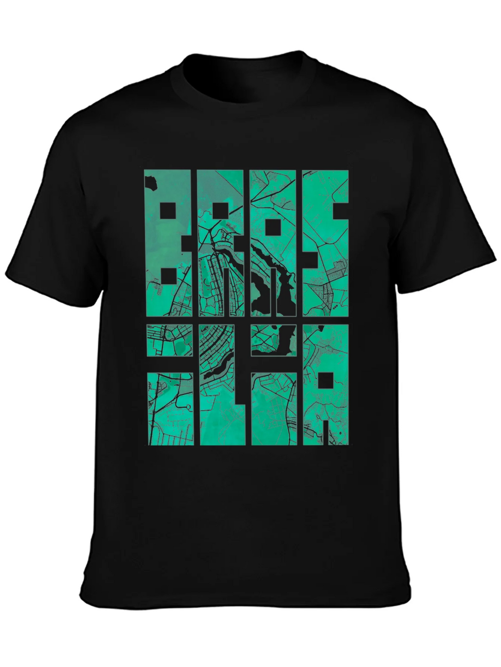 Brasilia Map T-Shirt - Stylish Cityscape Design