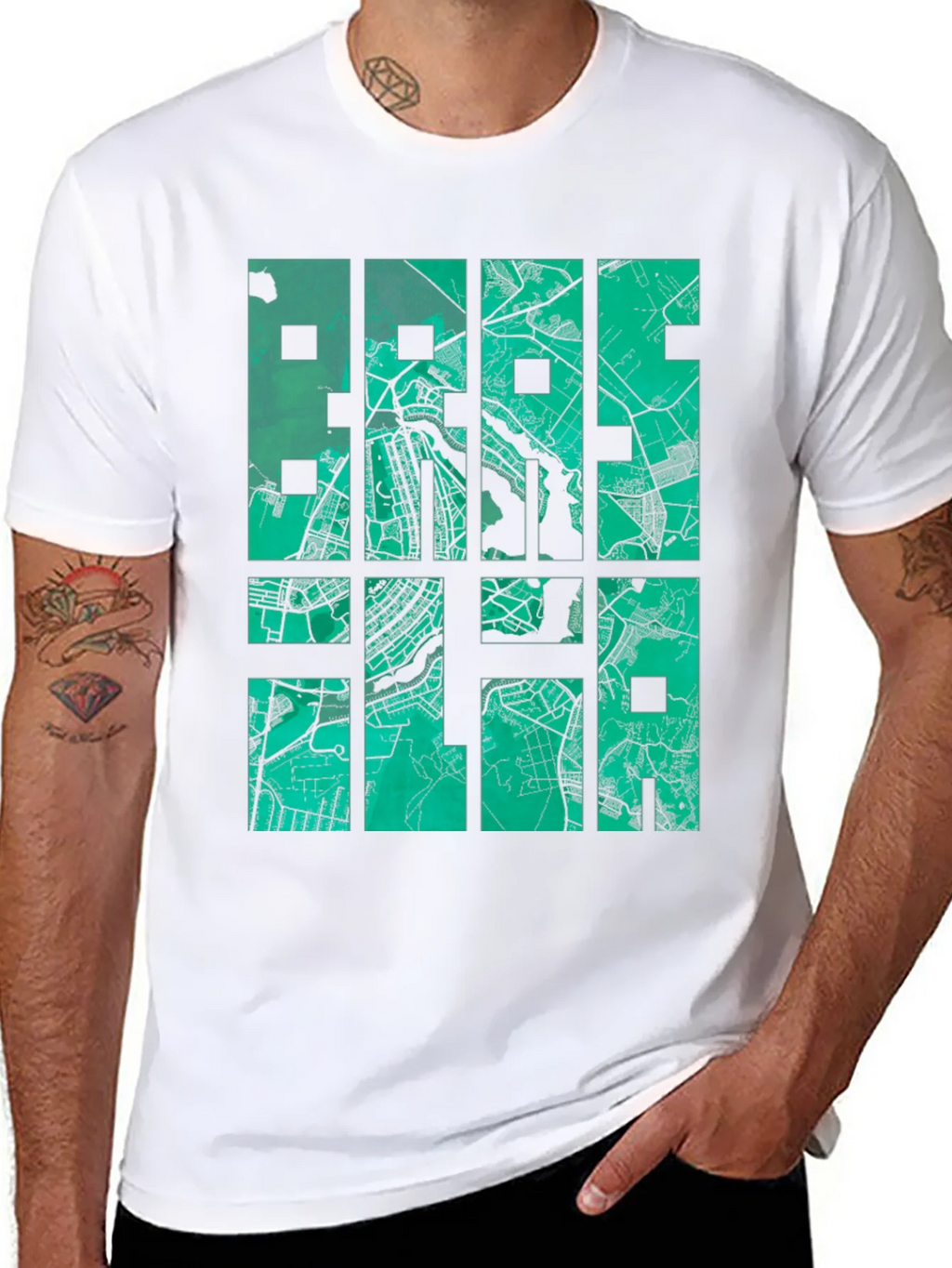 Brasilia Map T-Shirt - Stylish Cityscape Design