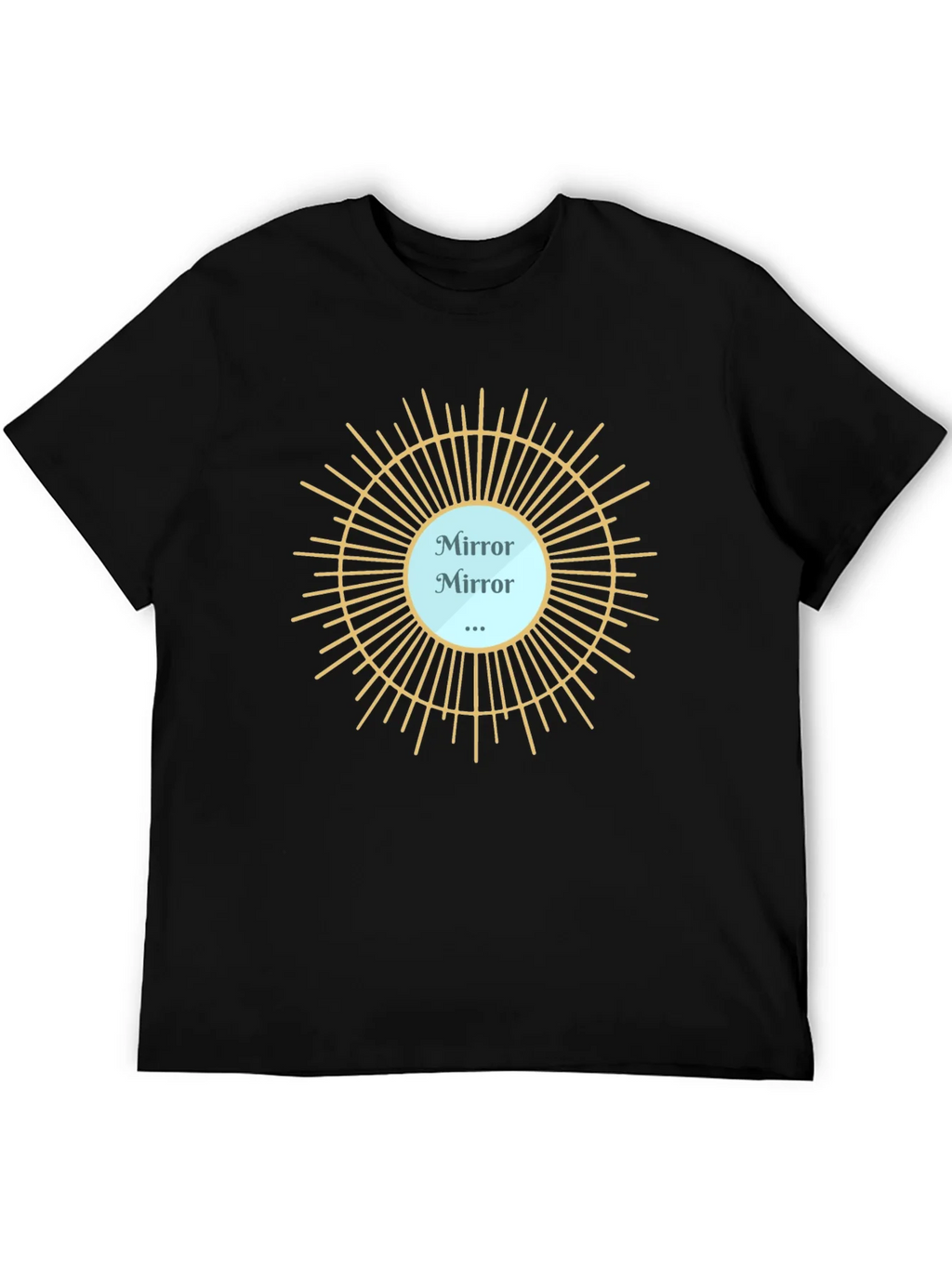 Mirror Mirror T-Shirt - Stylish Black Tee