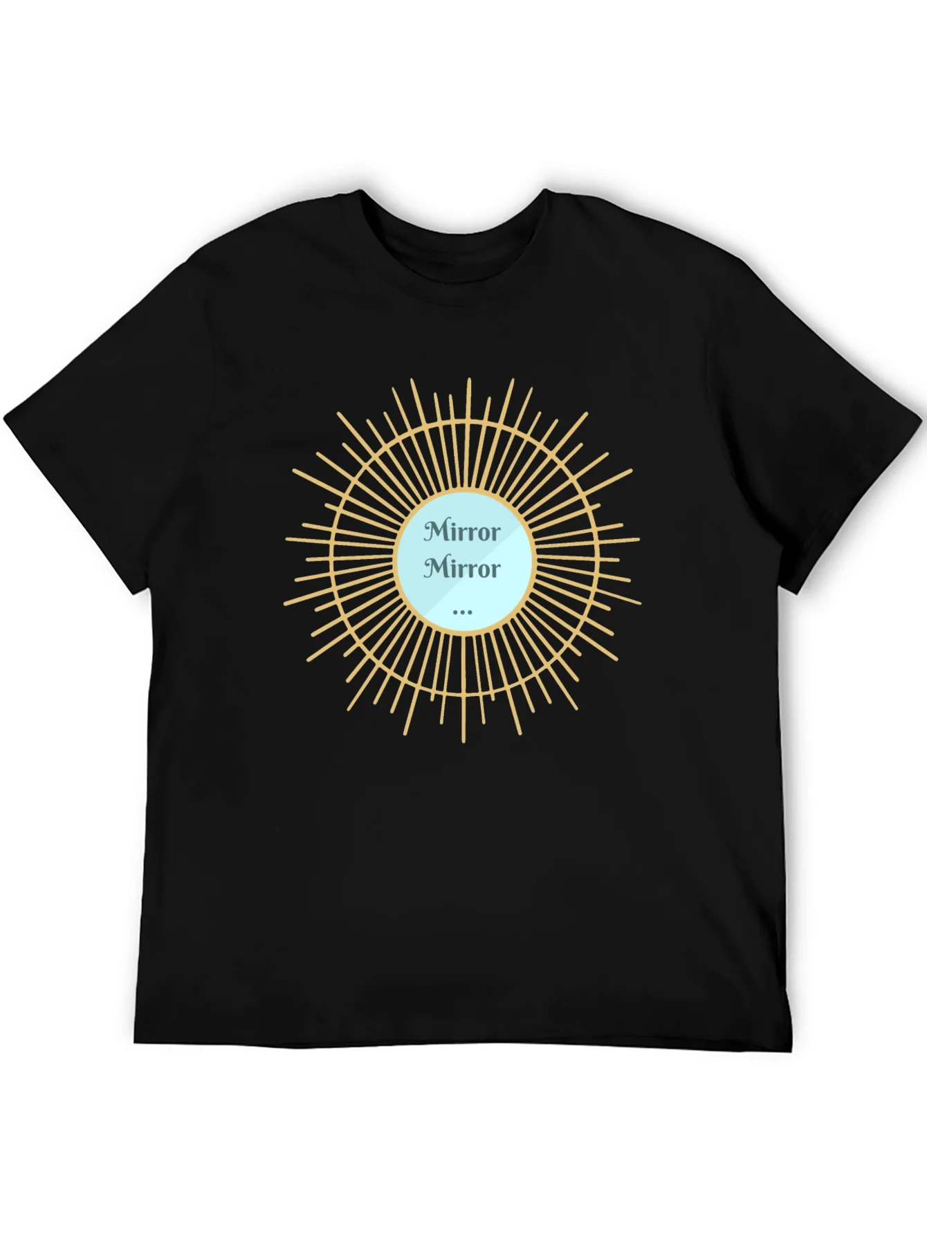 Mirror Mirror T-Shirt - Stylish Black Tee