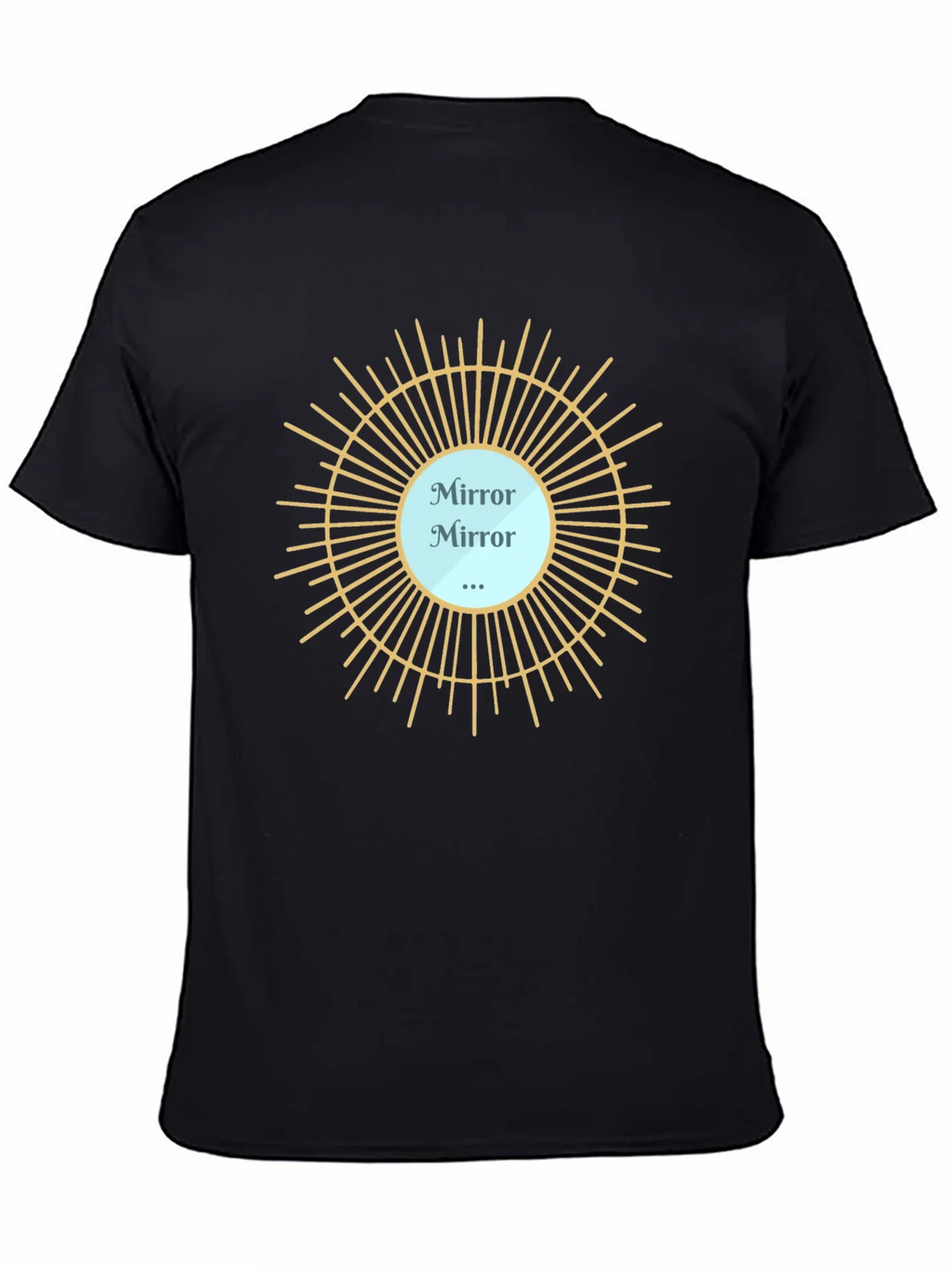 Mirror Mirror T-Shirt - Stylish Black Tee
