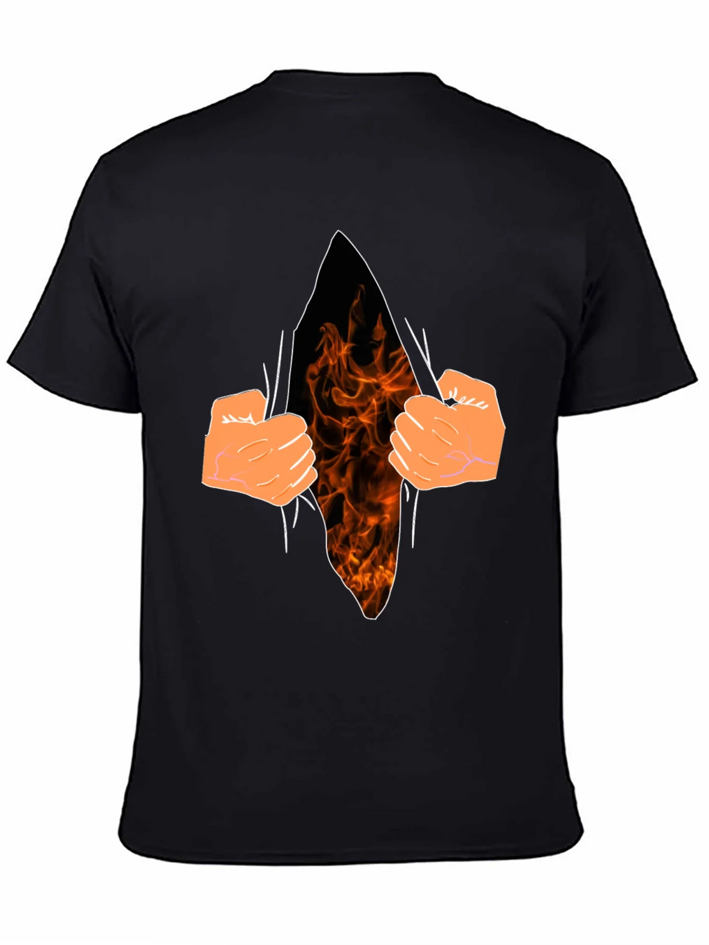 Flame Within Graphic T-Shirt - Black Cotton Tee