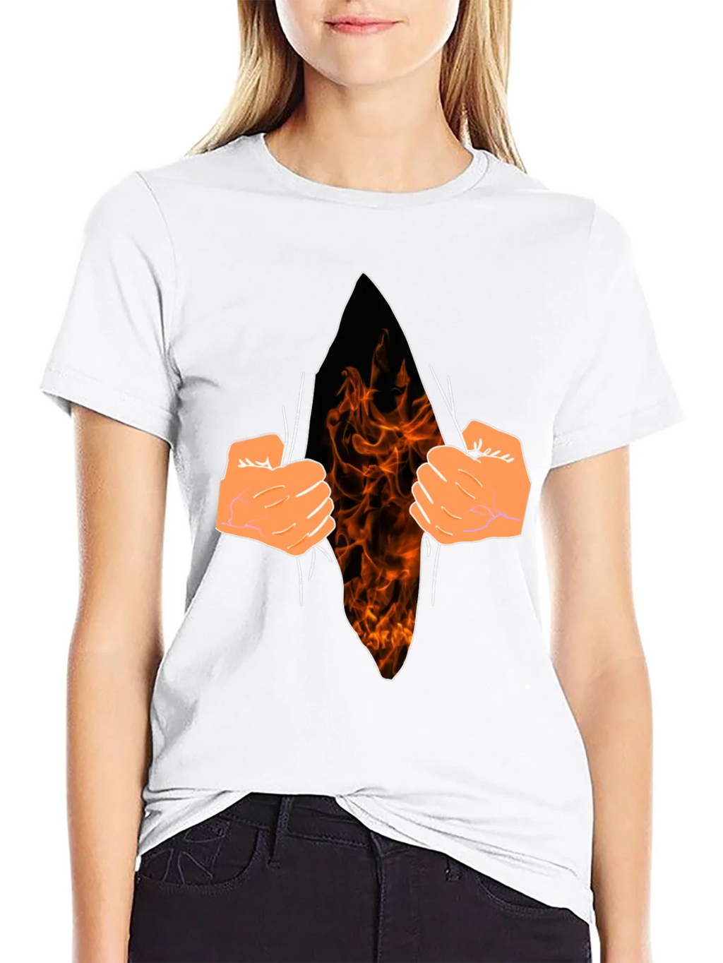 Flame Within Graphic T-Shirt - Black Cotton Tee