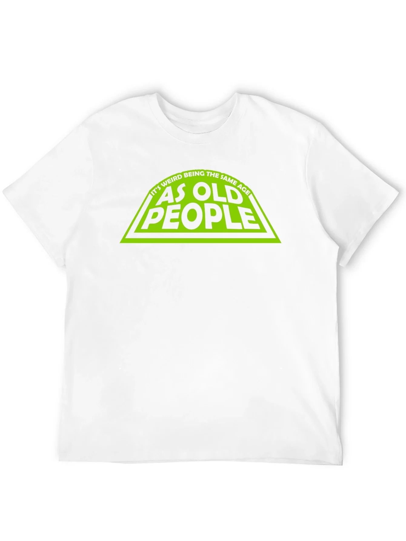 Funny Same Age as Old People Black T-Shirt