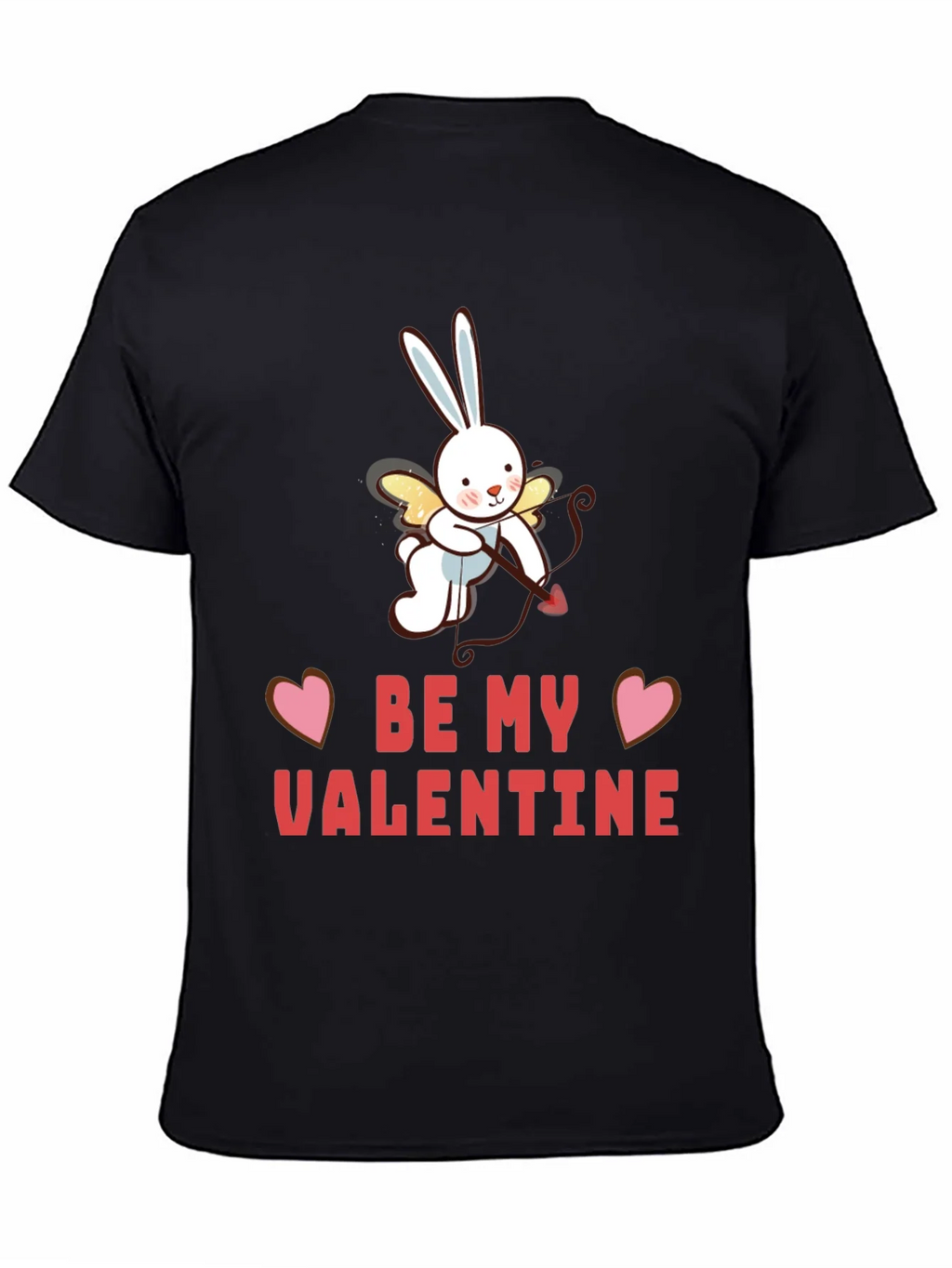 Be My Valentine T-Shirt - Cupid Bunny Design