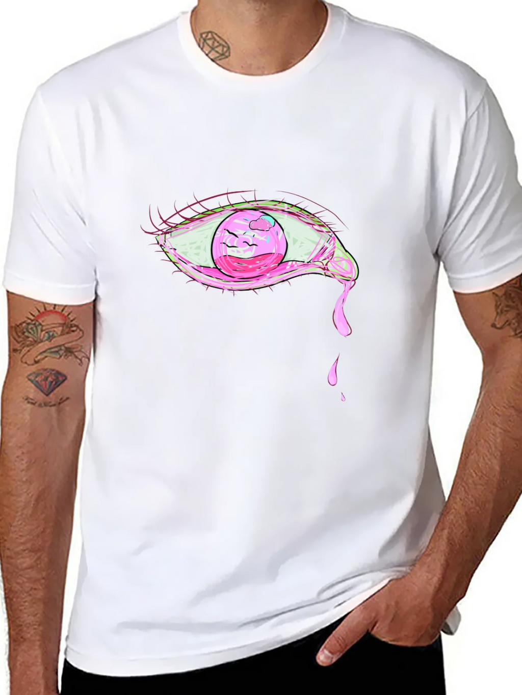 Pink Eye Graphic T-Shirt