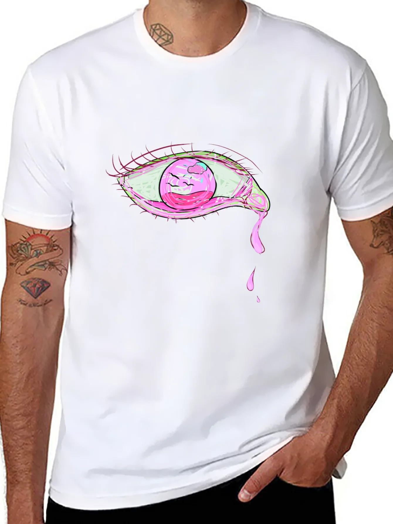 Pink Eye Graphic T-Shirt