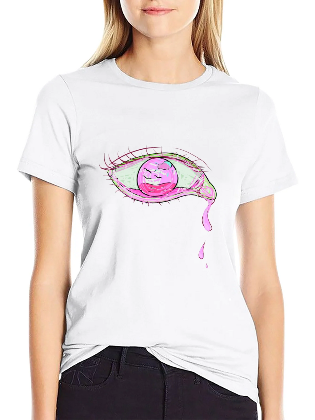 Pink Eye Graphic T-Shirt