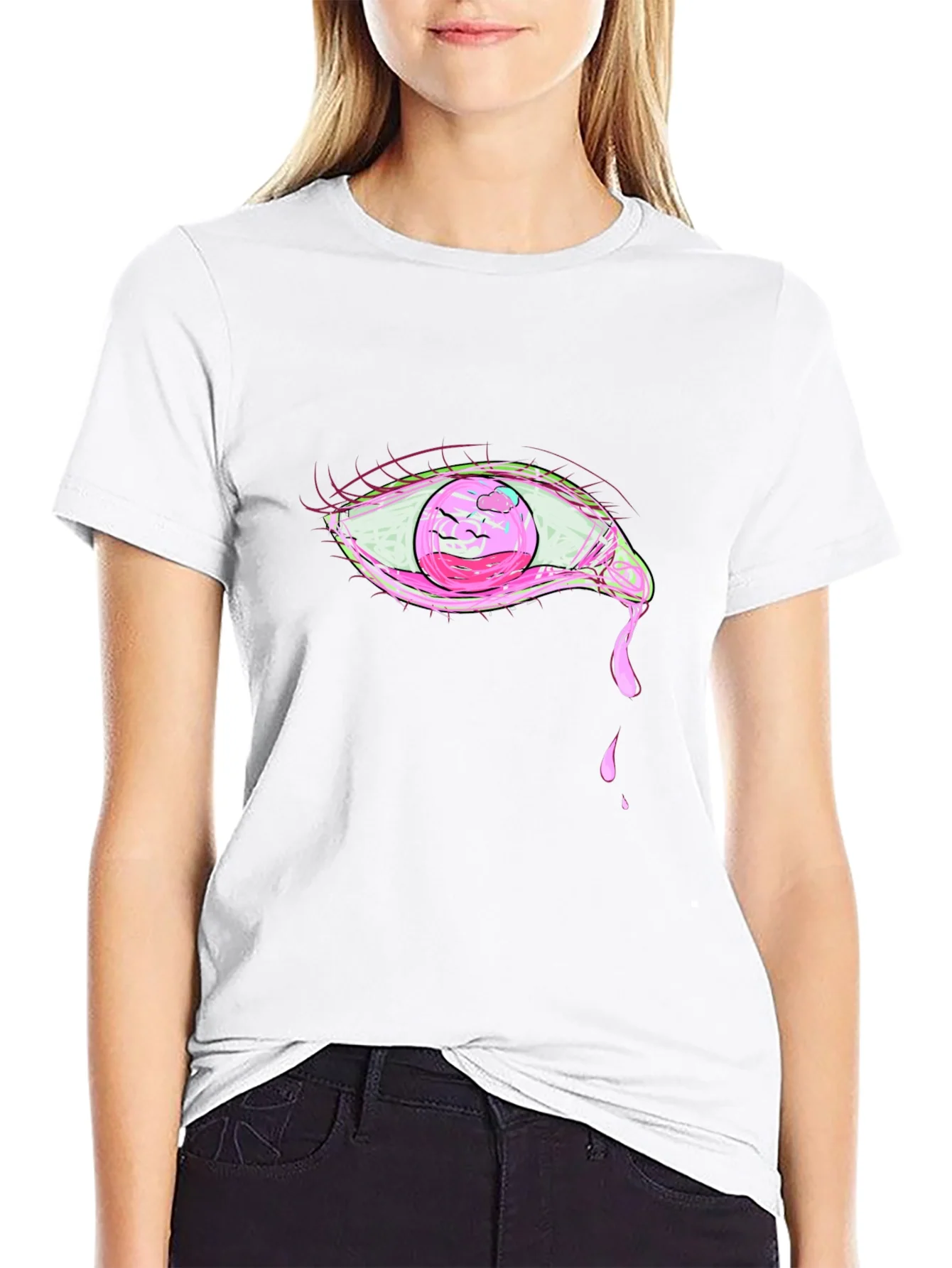 Pink Eye Graphic T-Shirt