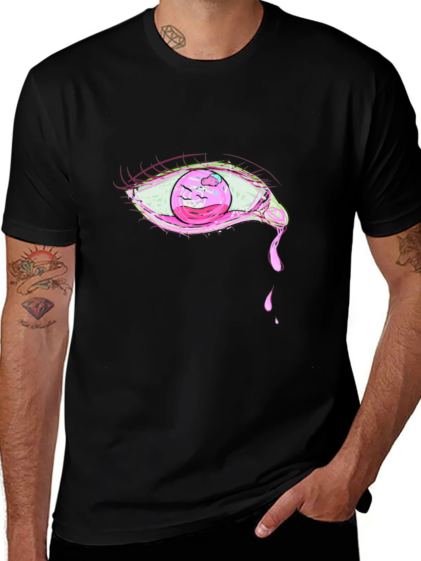 Pink Eye Graphic T-Shirt