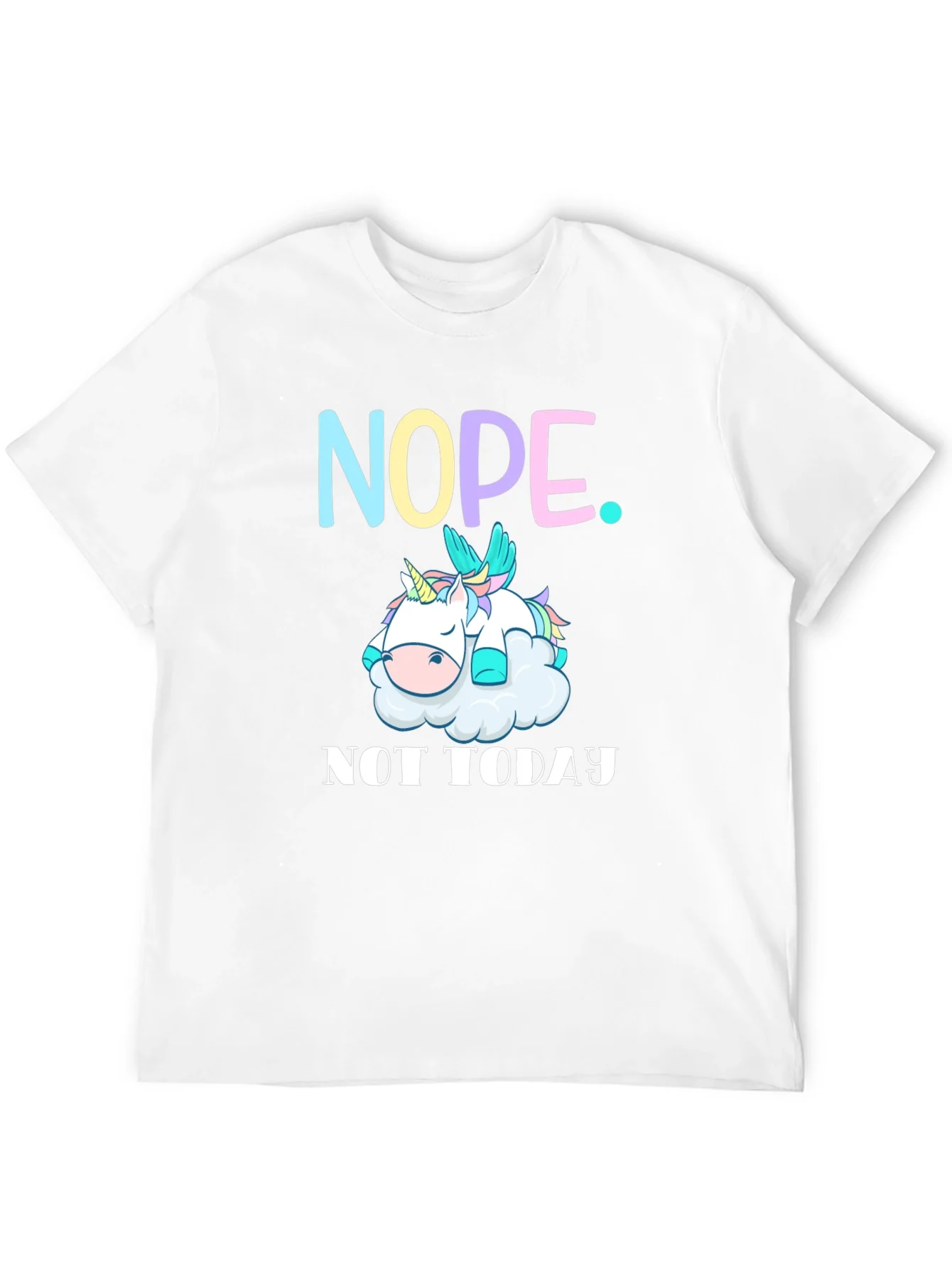 Nope Not Today Unicorn Graphic Tee