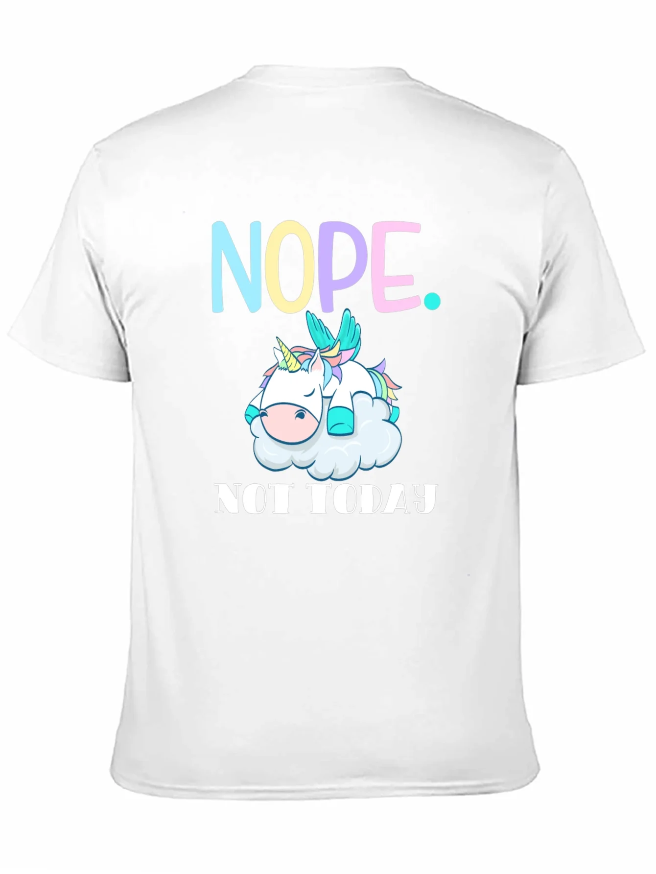 Nope Not Today Unicorn Graphic Tee
