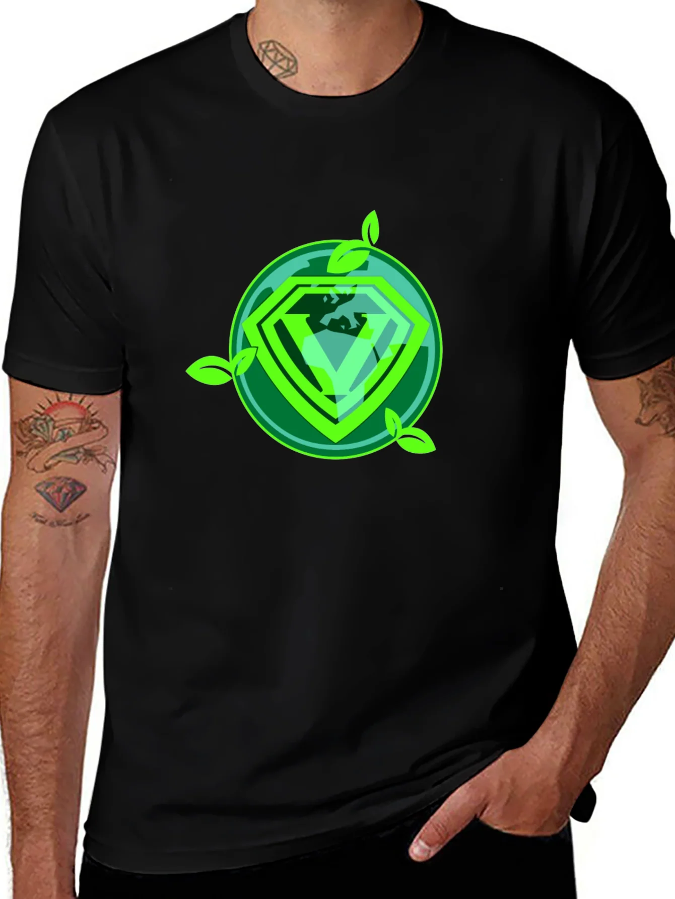 Eco Diamond Graphic Tee - Sustainable Style