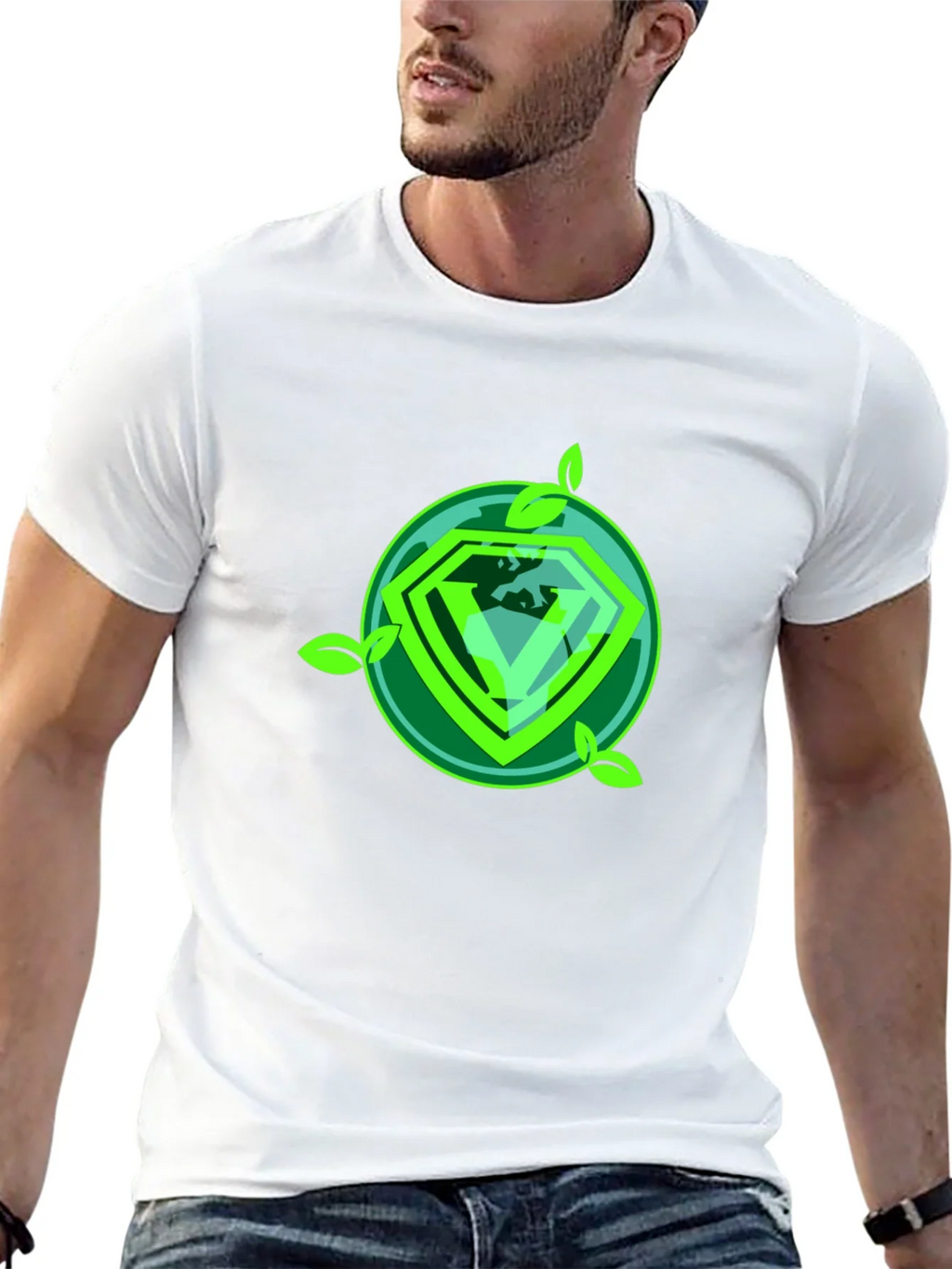 Eco Diamond Graphic Tee - Sustainable Style