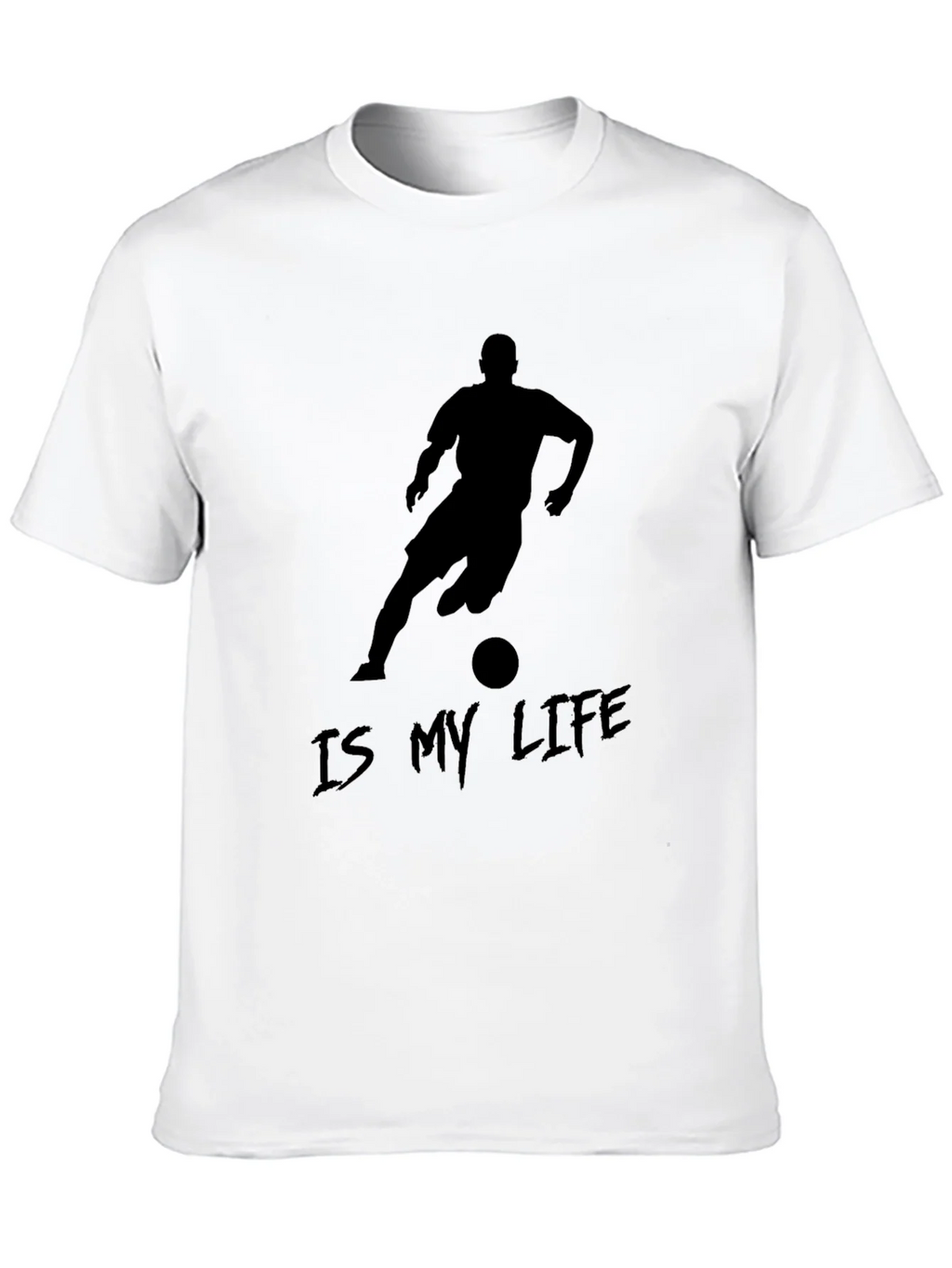 Soccer Is My Life Black Graphic Tee