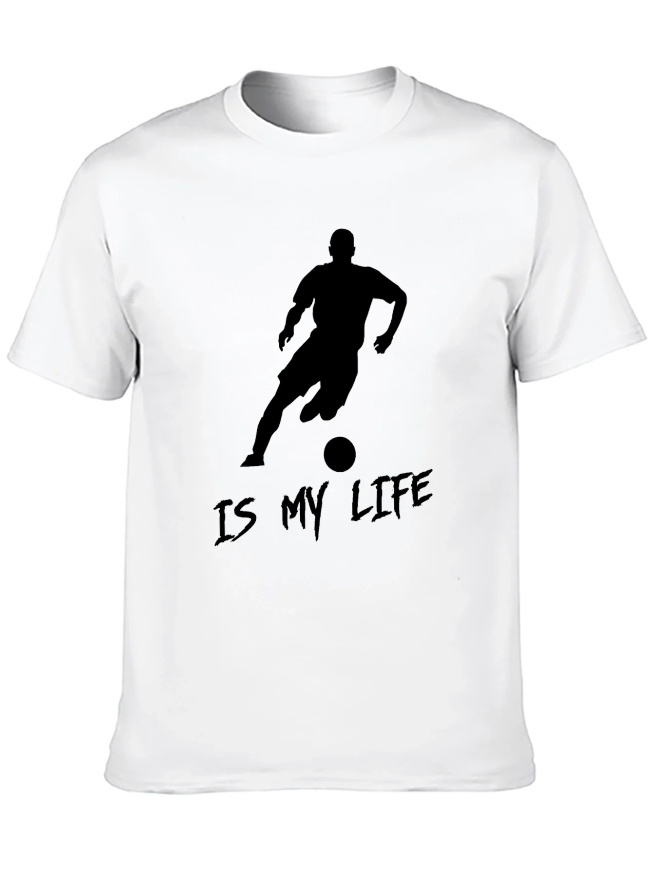 Soccer Is My Life Black Graphic Tee