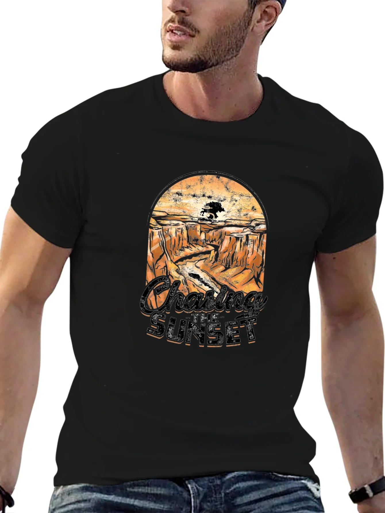 Chasing Sunset Graphic Tee - Desert Canyon Print