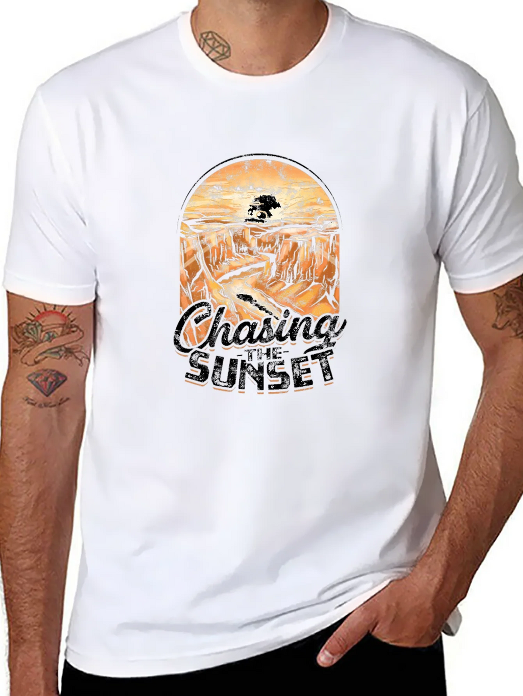 Chasing Sunset Graphic Tee - Desert Canyon Print