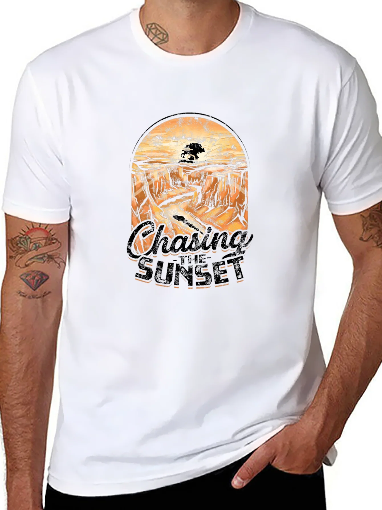 Chasing Sunset Graphic Tee - Desert Canyon Print